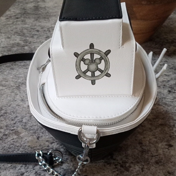 Disney Nautical Black and White Crossbody Bag - Picture 6 of 9
